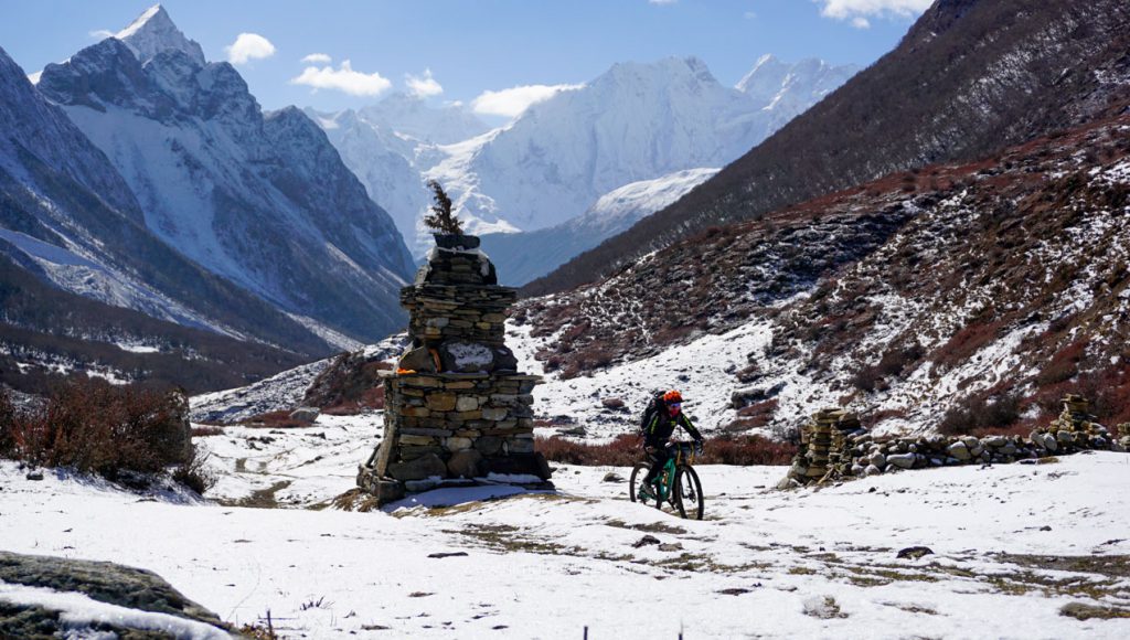 Manaslu Circuit Mountain Biking Tour, High Altitude Mountain Biking, Himalayan Action