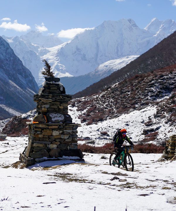 Manaslu Circuit Mountain Biking Tour, High Altitude Mountain Biking, Himalayan Action