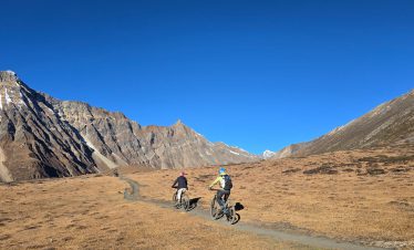 Nar Phu Mountain Biking Tour Landscape, Himalayan Action