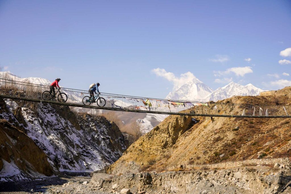 Near Muktinath, Upper Mustang Mountain Biking, Himalayan Action