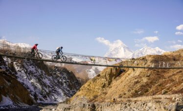Near Muktinath, Upper Mustang Mountain Biking, Himalayan Action