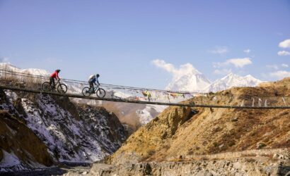 Near Muktinath, Upper Mustang Mountain Biking, Himalayan Action