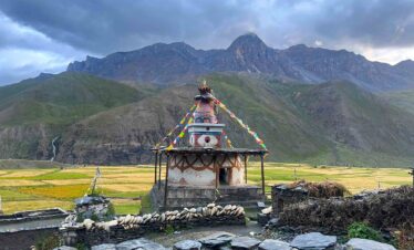 Stupa at Tinje - - Upper Dolpo Mountain Biking - Himalayan Action