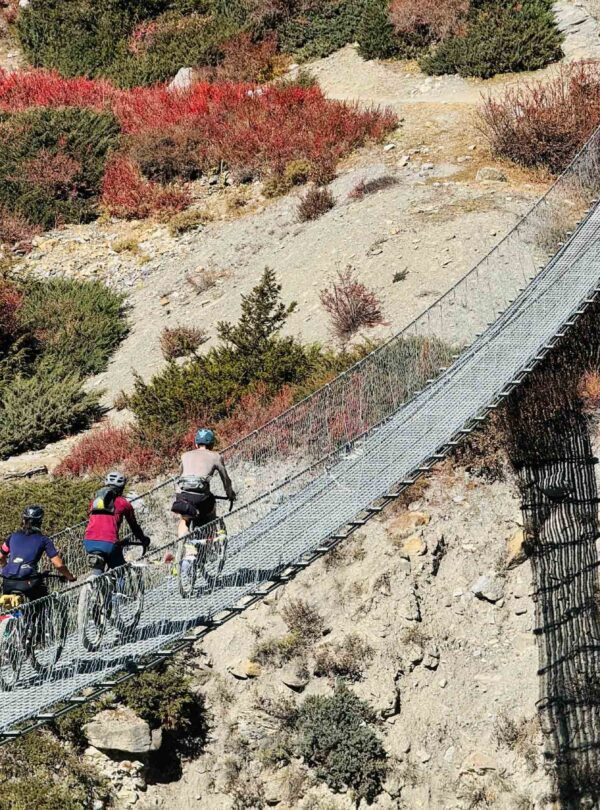 Thorong Phedi - Ledar Bridge - Annapurna Circuit Mounatain Biking Tour - Himalayan Action