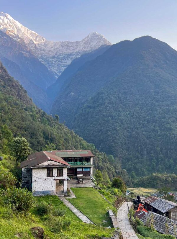 Chhomrong Village on Annapurna Base Camp Trekking Trail