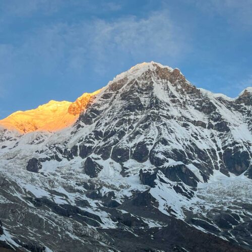 Morning Mountain View from Annapurna Base Camp