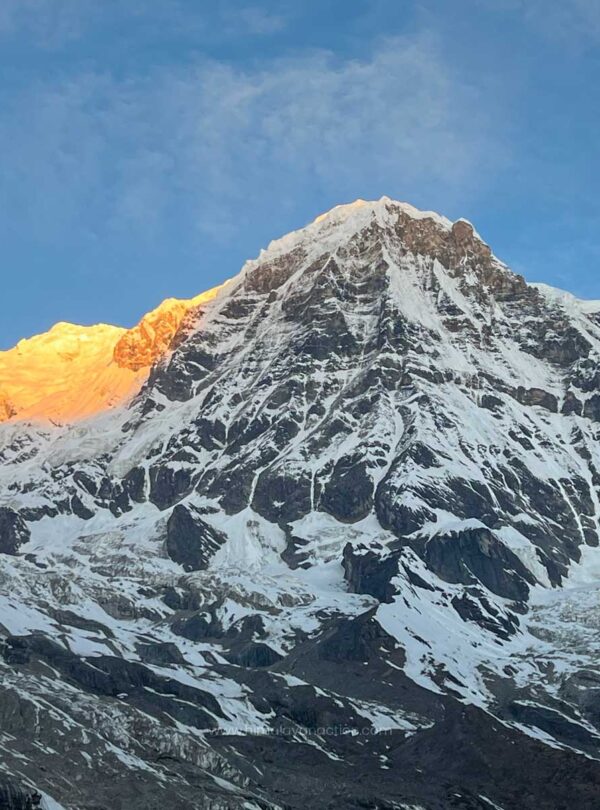 Morning Mountain View from Annapurna Base Camp